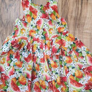 Mayoral Watercolor Watermelon Dress